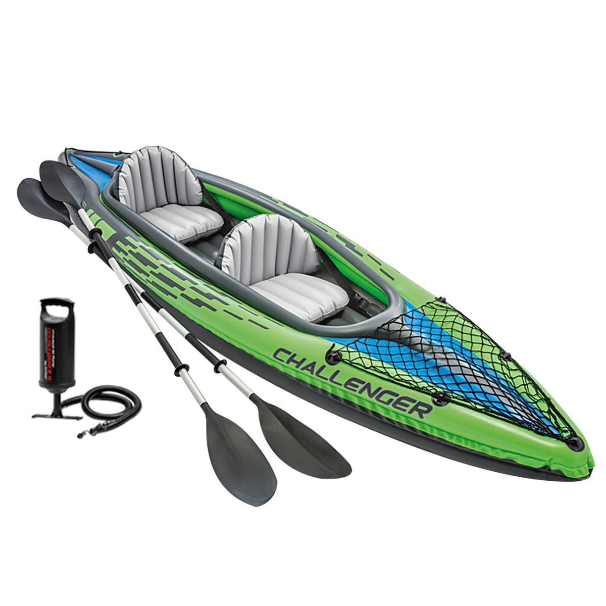 Inflatable Kayak – Paddle & High-Output Pump Set
