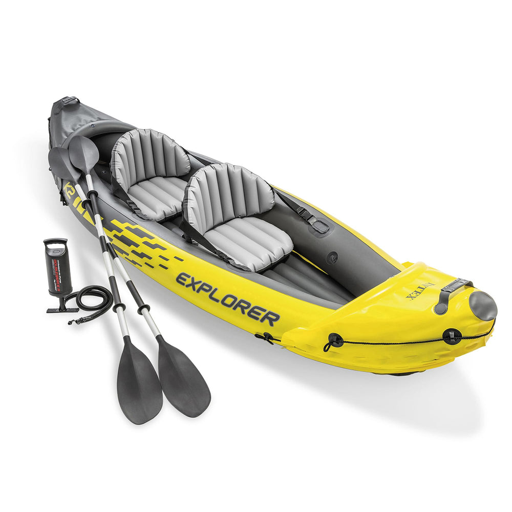 Inflatable Kayak Set – 2-Person with Pump & Oars