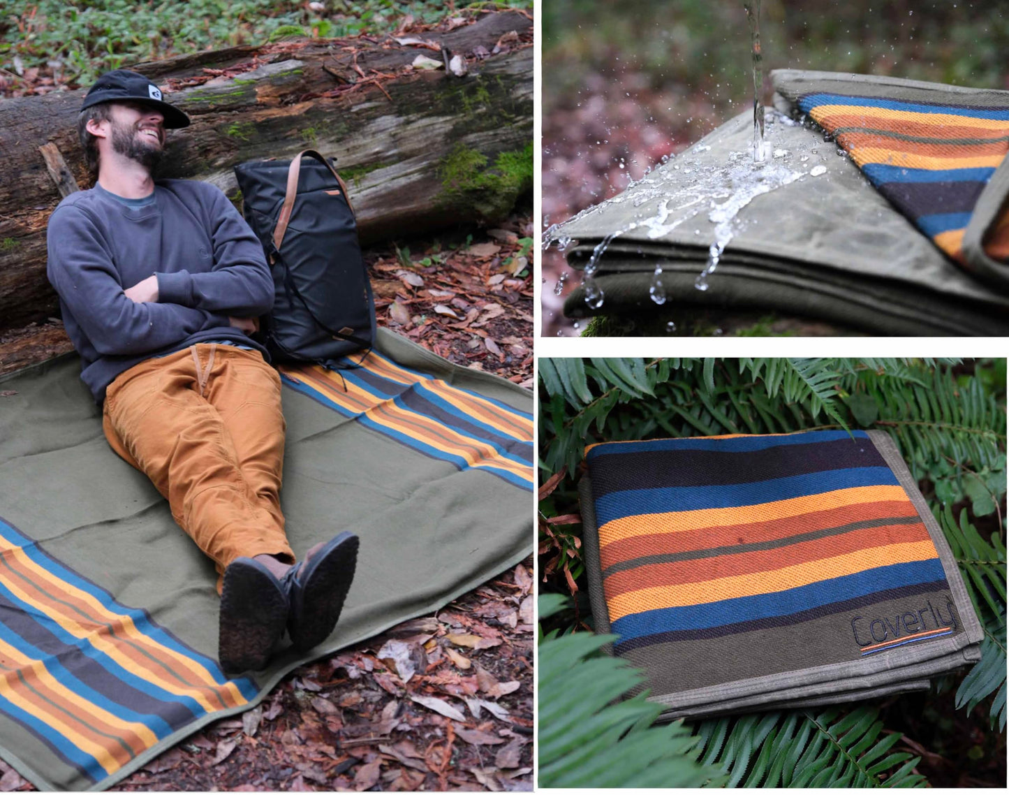 Waxed Canvas Camping BlankWaxed Canvas Camping Blanket – Waterproof Bedrollet – Waterproof Bedroll