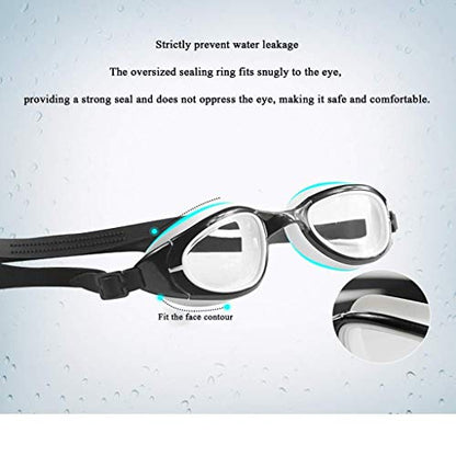 CDGTHYU Swim Goggles, Swimming, Anti Fog No Leaking Wide View Pool for Women Men Adult Youth