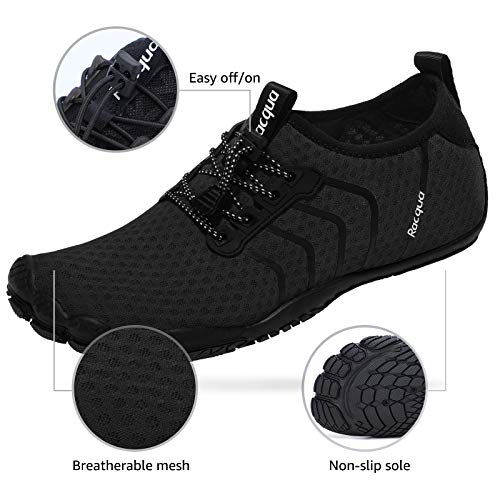 Racqua Water Shoes Quick Dry Barefoot Beach Sport Swim Shoes for Men Women