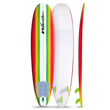 Soft-Top Surfboard – 8 FT Wax-Free Longboard