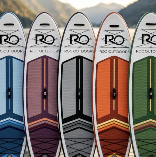 Roc Inflatable Stand Up Paddle Board 10' 6" with Premium SUP Paddle Board Accessories, Wide Stable Design, Non-Slip Comfort Deck for Youth & Adults