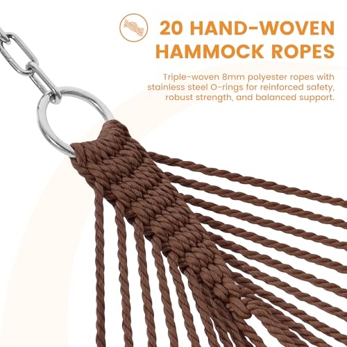 2-Person Rope Hammock – Extra Large 500 LB Capacity