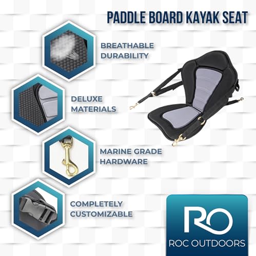 Roc Inflatable Stand Up Paddle Board 10' 6" with Premium SUP Paddle Board Accessories, Wide Stable Design, Non-Slip Comfort Deck for Youth & Adults