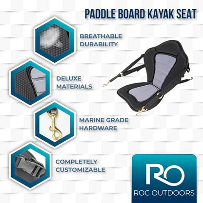 Roc Inflatable Stand Up Paddle Board 10' 6" with Premium SUP Paddle Board Accessories, Wide Stable Design, Non-Slip Comfort Deck for Youth & Adults