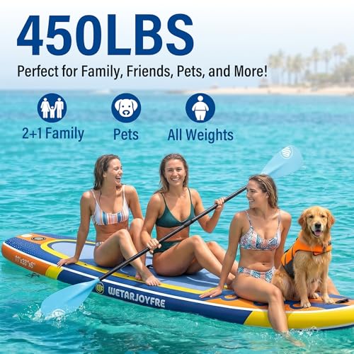 Wetarjoyfre Inflatable Paddle Board 11' x 33" x 6" SUP Board for Beginners