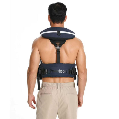 Poesidon Adjustable Lightweight Breathable Water Safety Life Jacket | Classic Unisex Design | Multi-Functional Dual Storage Pockets | Suitable for Various Water Activities