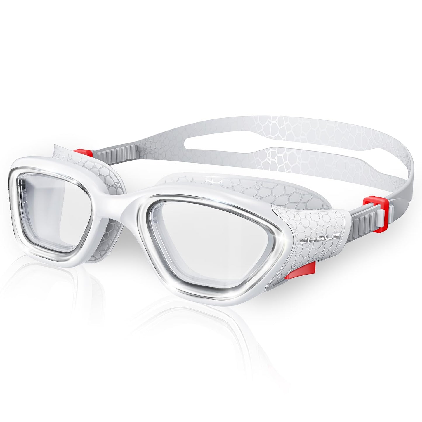 Whale Swim Goggles, HD Anti-Fog Goggles, Unisex | 100% UV Protection | Anti-Fog Design Clear Wide-Angle Underwater View
