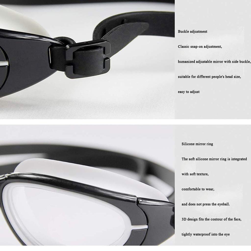 CDGTHYU Swim Goggles, Swimming, Anti Fog No Leaking Wide View Pool for Women Men Adult Youth