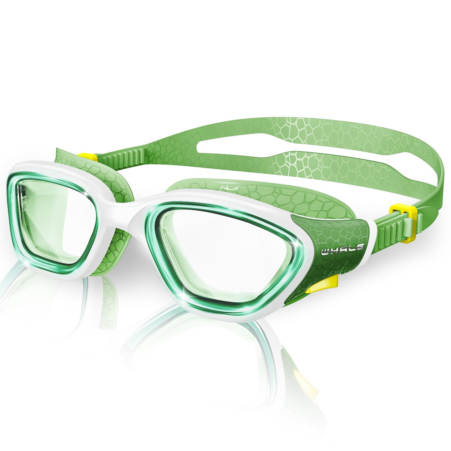 Whale Swim Goggles, HD Anti-Fog Goggles, Unisex | 100% UV Protection | Anti-Fog Design Clear Wide-Angle Underwater View