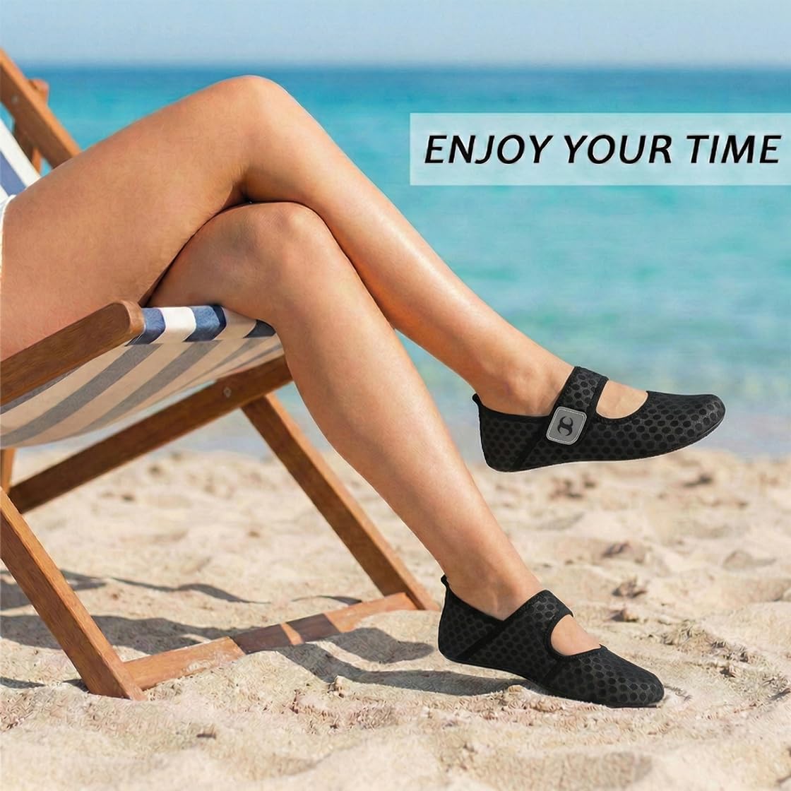 Water Shoes for Women Men Barefoot Beach Swim Aqua Socks Summer Wide Slides Sandals Quick Dry Pool River Sea Sock Shoes