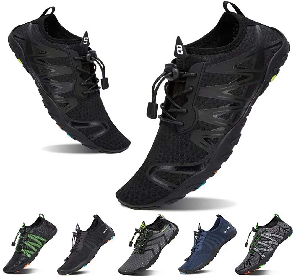 YALOX Water Shoes Men's Women's Swim Shoes Outdoor Beach Barefoot Quick-Dry Aqua Pool Socks Swimming Yoga Surfing Exercise