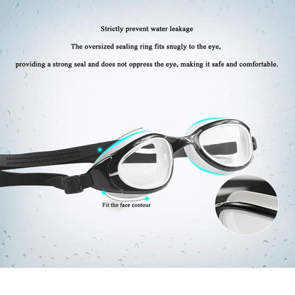 CDGTHYU Swim Goggles, Swimming, Anti Fog No Leaking Wide View Pool for Women Men Adult Youth