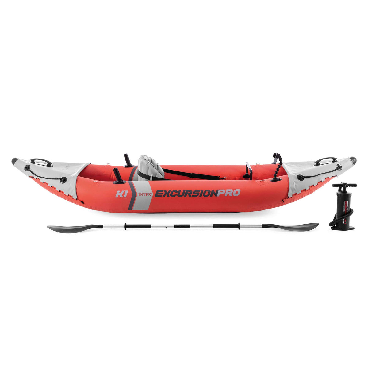 Intex Excursion Pro Inflatable Kayak Set: Includes Deluxe 86in Kayak Paddles and High-Output Pump – SuperTough PVC – Adjustable Bucket Seat