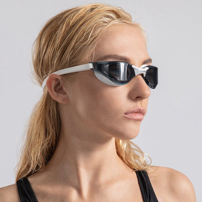 AFPSDLFJDLS Professional Waterproof Plating Clear Anti-fog Swim Glasses Anti-uv Men Women Eyewear Swimming Goggles with Case