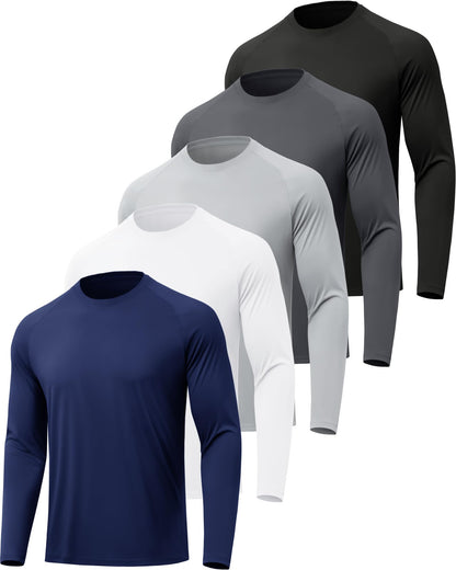 Men's Sun Shirts – Quick-Dry Long Sleeve 7-Pack