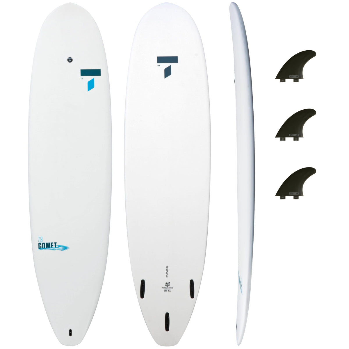 Soft-Top Surfboard – Stable 7'8" Beginner Design