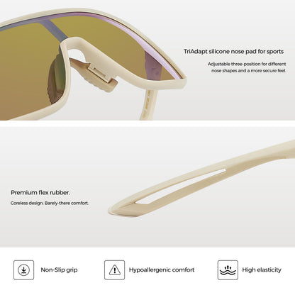 Polarized Sport Sunglasses – UV400 Wraparound Fit