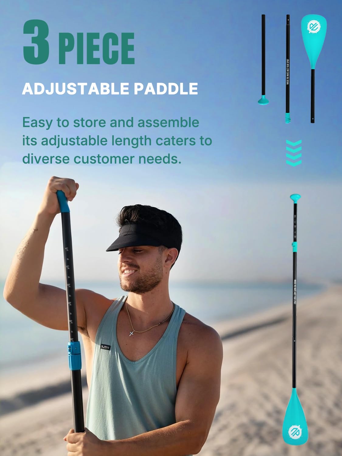 Niphean Inflatable Stand Up Paddle Board with SUP Accessories
