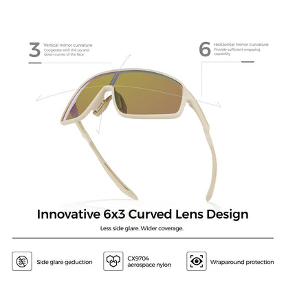 Polarized Sport Sunglasses – UV400 Wraparound Fit
