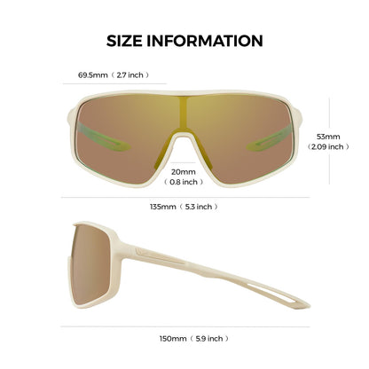 Polarized Sport Sunglasses – UV400 Wraparound Fit