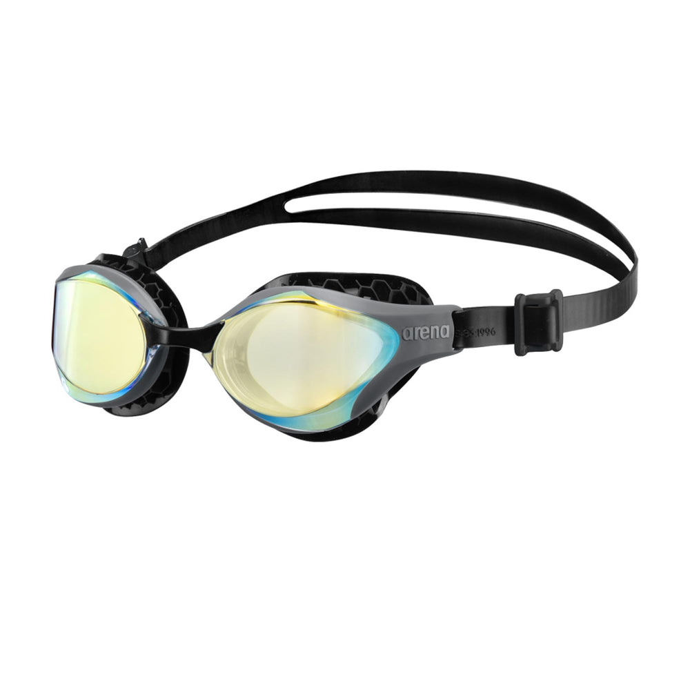 ARENA Unisex Adult Air-Bold Swipe Anti-Fog Training Swim Goggles Men and Women Cushioned Seals Large Fit Wide Lenses