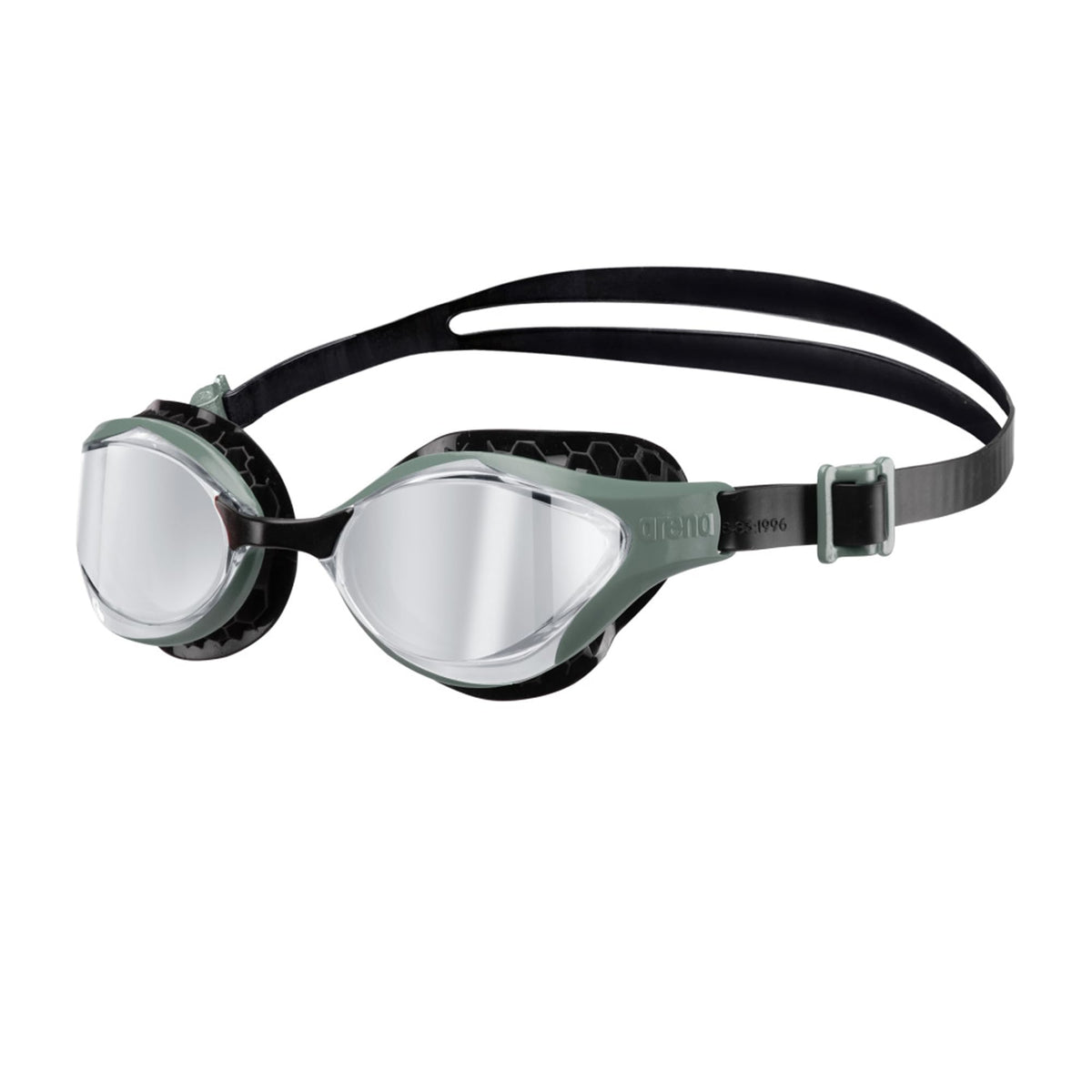 ARENA Unisex Adult Air-Bold Swipe Anti-Fog Training Swim Goggles Men and Women Cushioned Seals Large Fit Wide Lenses