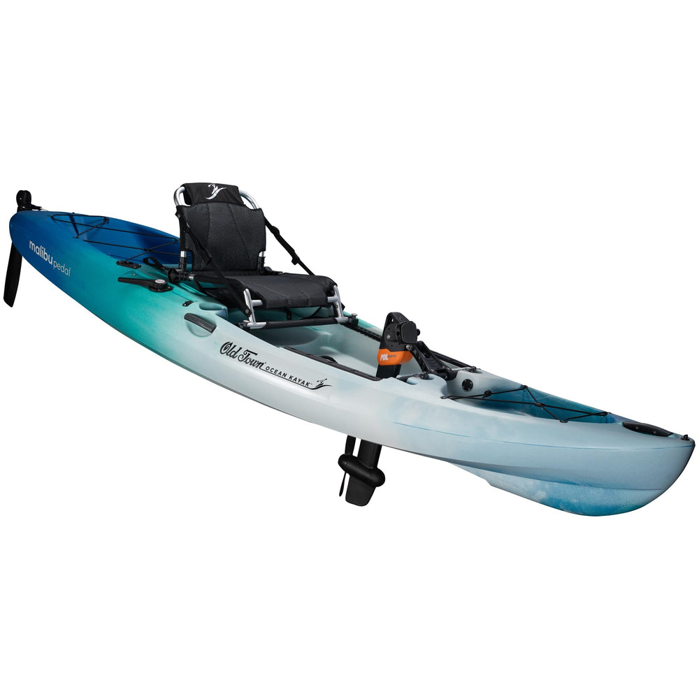 Old Town Ocean Kayak Malibu Pedal Solo Sit-on-Top Recreational Pedal Kayak, 12 ft