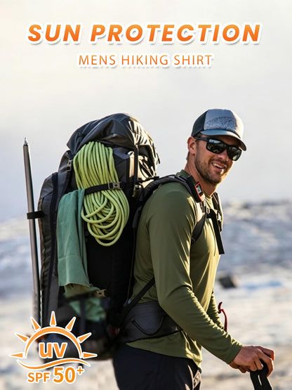 Men's UPF 50+ Sun Shirts – Quick-Dry Long Sleeve