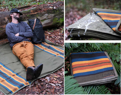Waxed Canvas Camping BlankWaxed Canvas Camping Blanket – Waterproof Bedrollet – Waterproof Bedroll