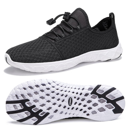 ATHMILE Water Shoes for Men Women Barefoot Hiking Swim River Beach Knit
