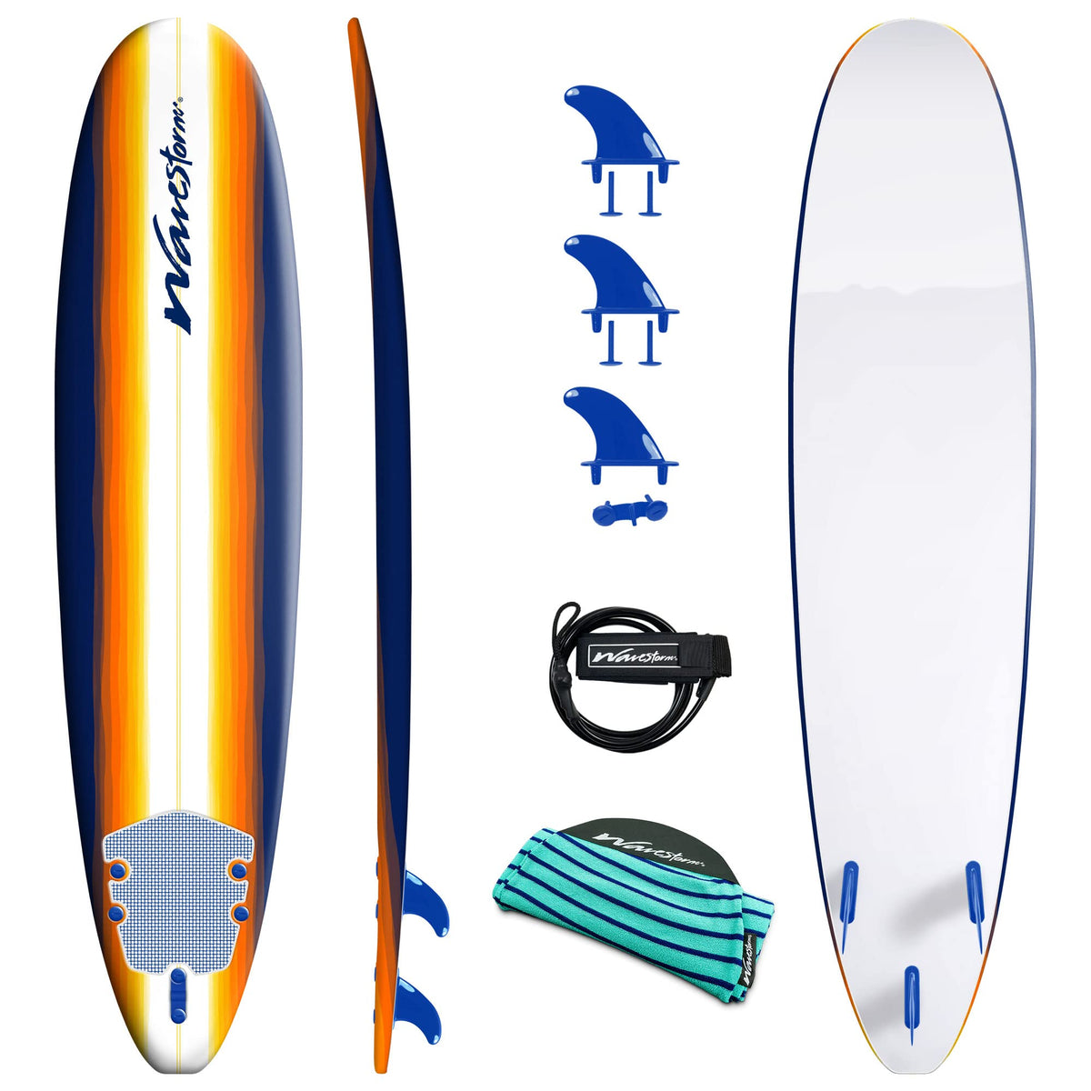 Wavestorm - Classic Soft Top Foam 8ft Surfboard