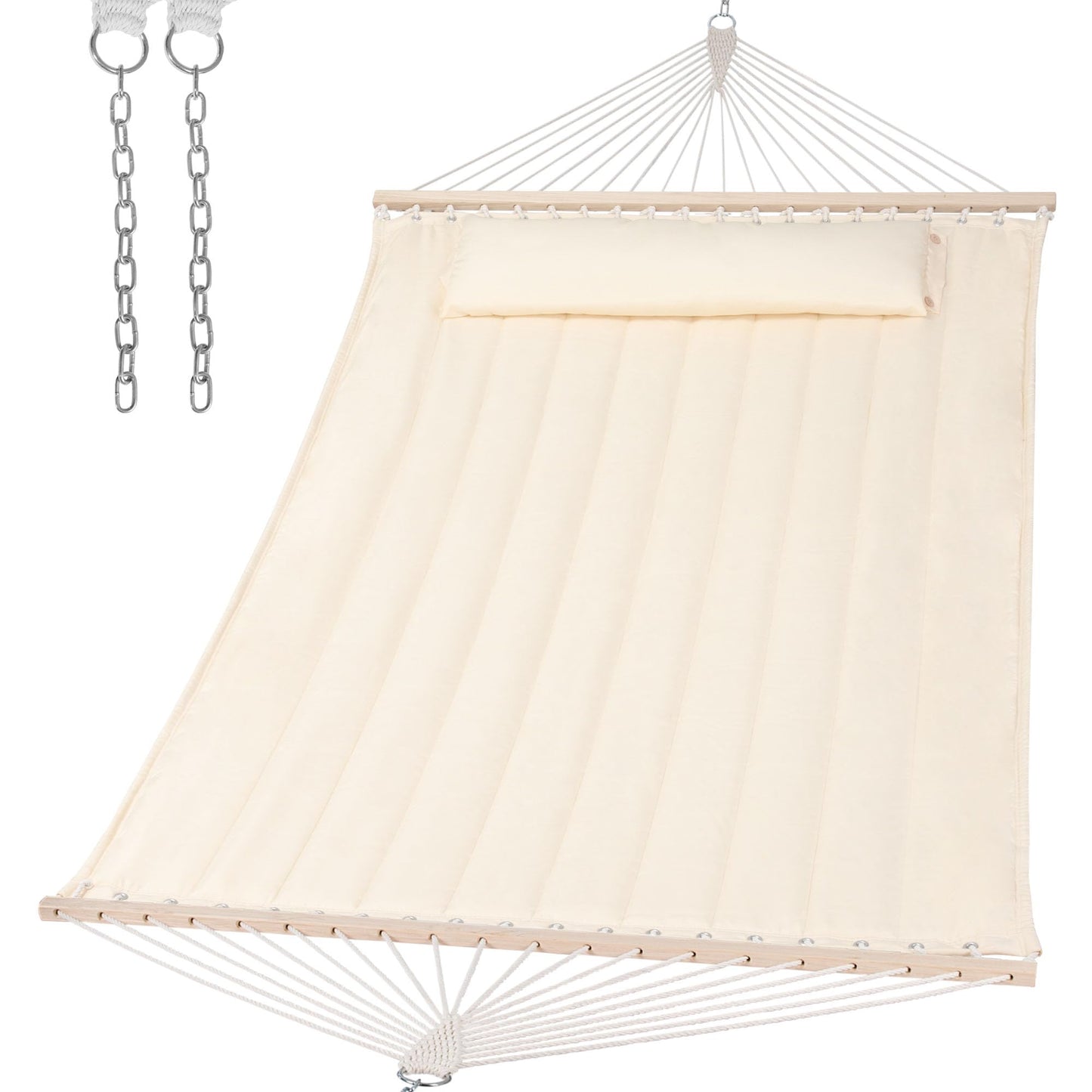 Double Quilted Hammock – Padded 2-Person Design
