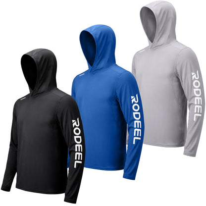 Men's UPF 50+ Sun Hoodie – Built-In Face Mask