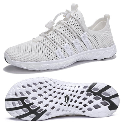 ATHMILE Water Shoes for Men Women Barefoot Hiking Swim River Beach Knit