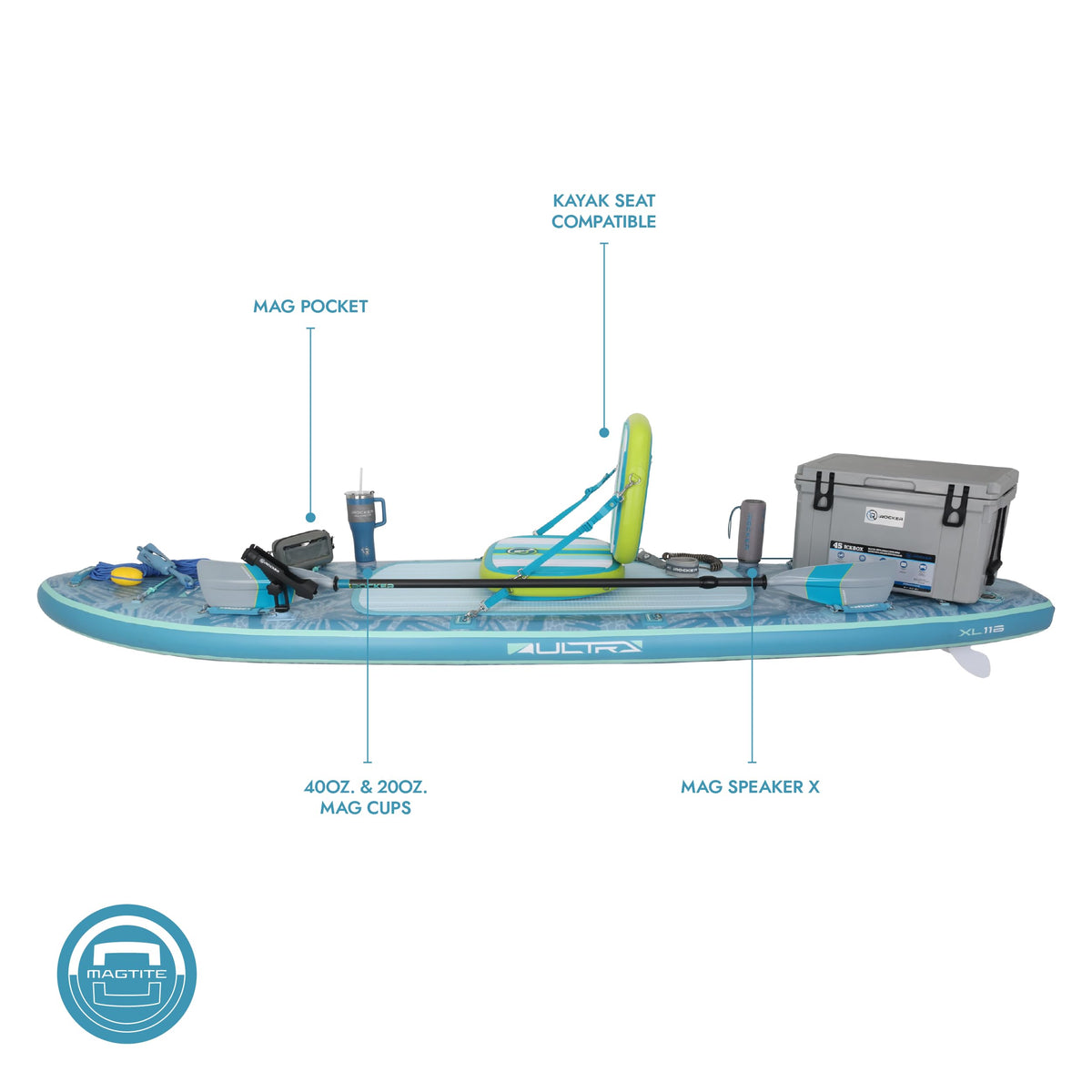 Cruiser Ultra™ 3.0 Inflatable Paddle Board 10'6" – Ultra Stable Low-Drag SUP with Electric Pump, Backpack & Paddle, Lightweight Compact iSUP for Beginners & Casual Paddling