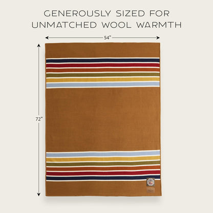 Outdoor Throw Blanket – Leather Carry Strap