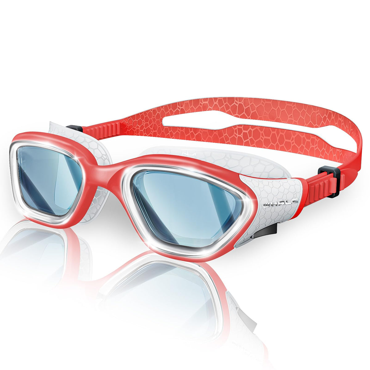Whale Swim Goggles, HD Anti-Fog Goggles, Unisex | 100% UV Protection | Anti-Fog Design Clear Wide-Angle Underwater View