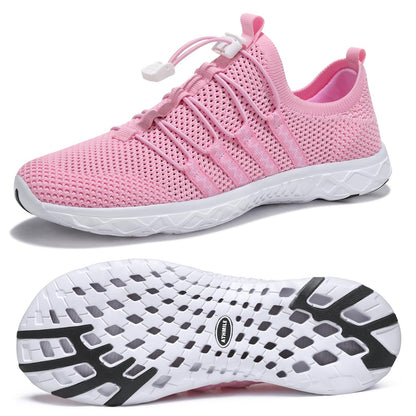 ATHMILE Water Shoes for Men Women Barefoot Hiking Swim River Beach Knit