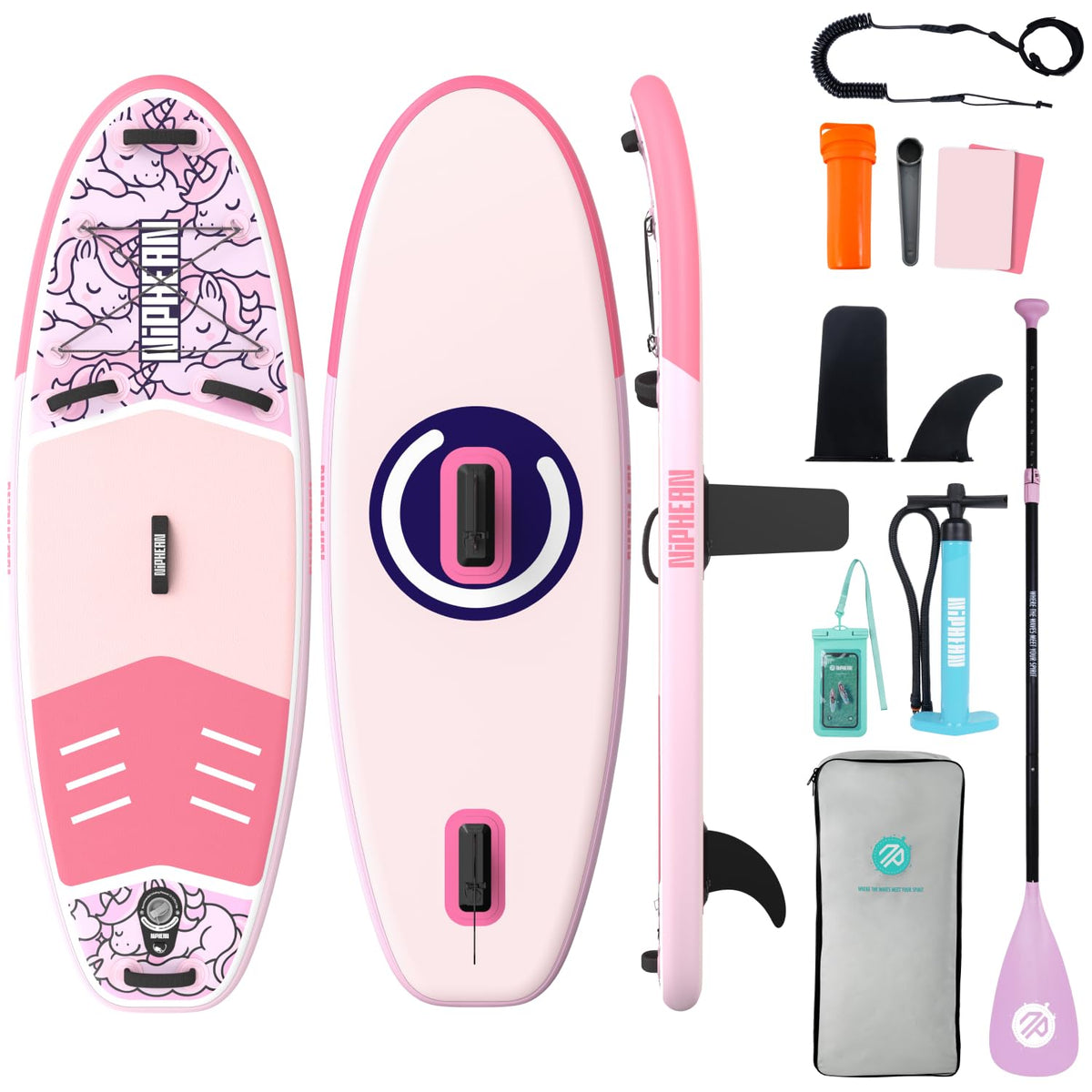 Niphean Inflatable Stand Up Paddle Board with SUP Accessories
