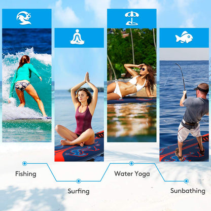 Foam Surfboard – 6 FT Beginner Board with Fins