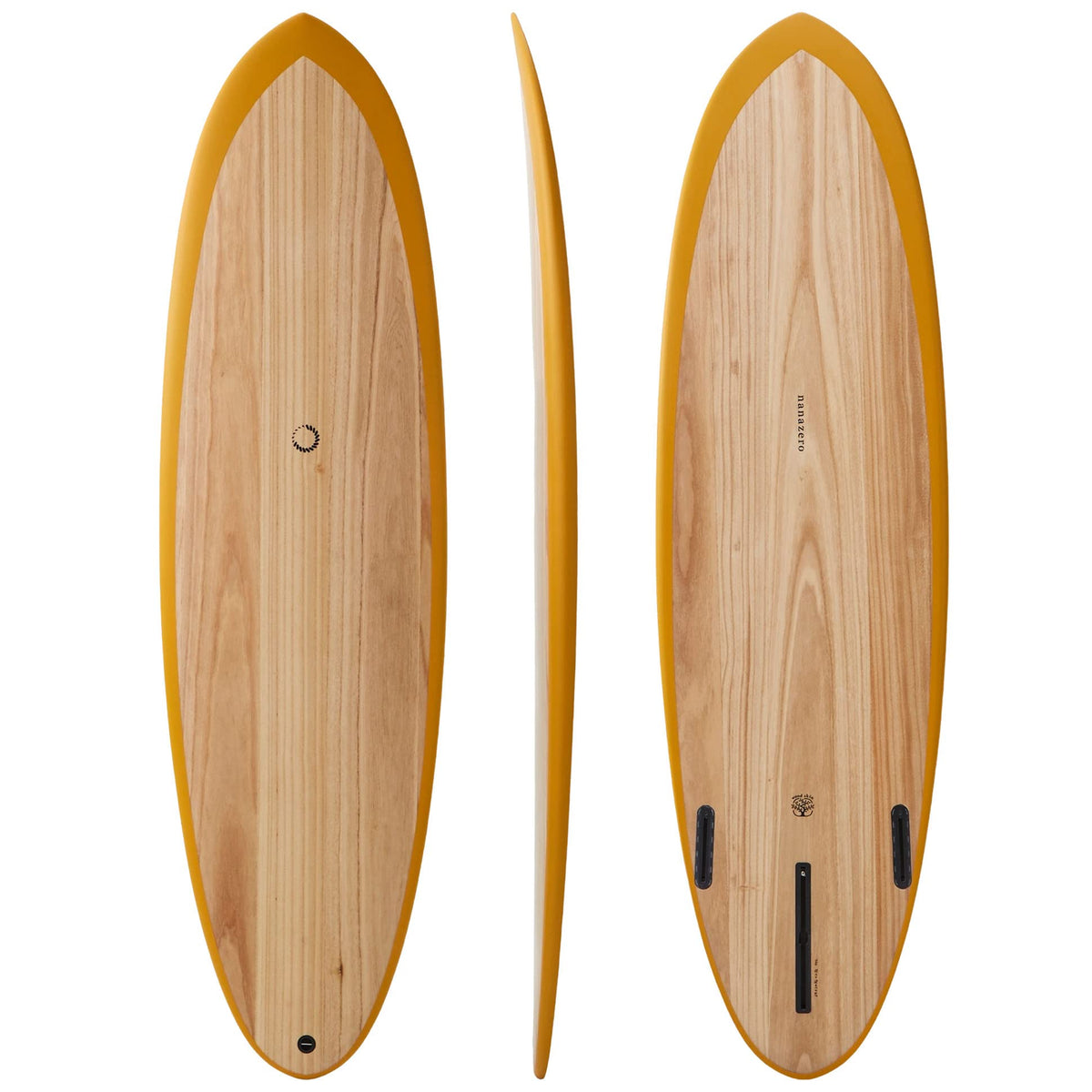 nanazero Wood Skin Surfboard Mid Length MID01, Durable and Light-Weight Structure