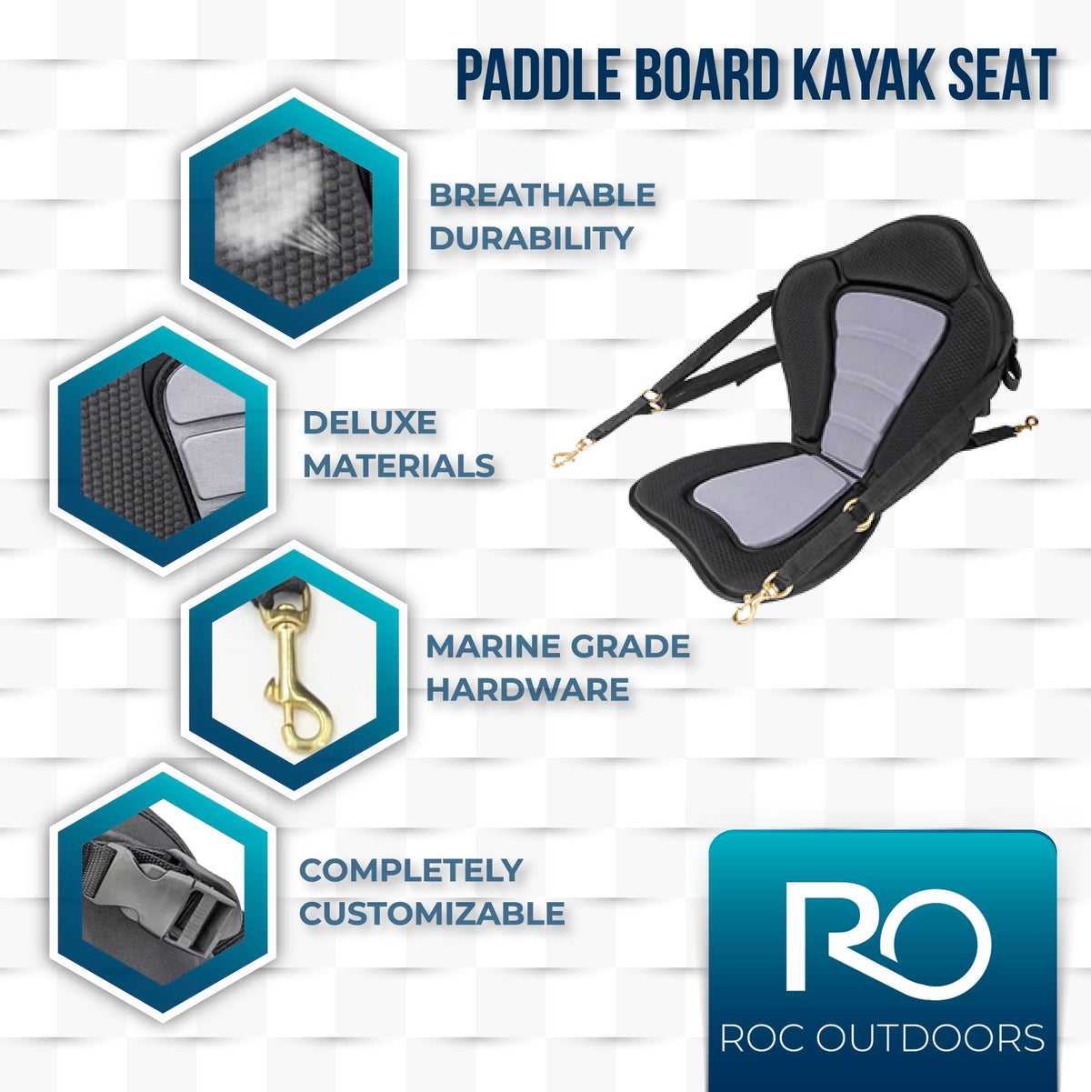 Roc Inflatable Stand Up Paddle Board 10' 6" with Premium SUP Paddle Board Accessories, Wide Stable Design, Non-Slip Comfort Deck for Youth & Adults