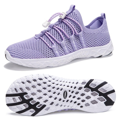 ATHMILE Water Shoes for Men Women Barefoot Hiking Swim River Beach Knit