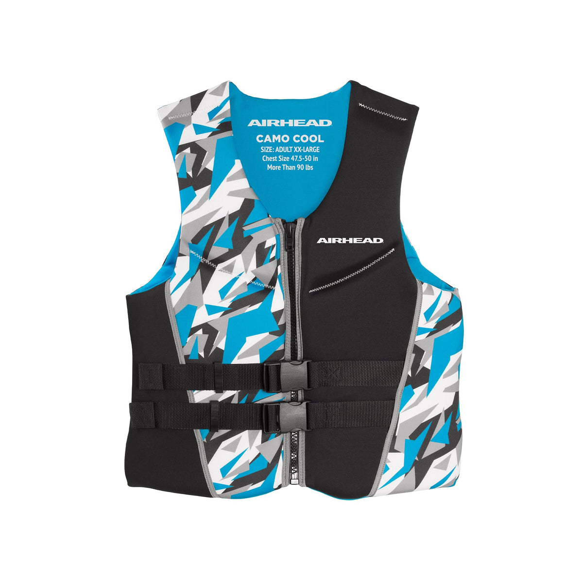Airhead CAMO Cool Kwik-Dry Neolite Flex Life Jacket for Adults - USCG Approved Life Vest for Women & Men, Lightweight Flexible Watersports Vest for Boating, Wakeboarding, Kayaking & Jet Skiing