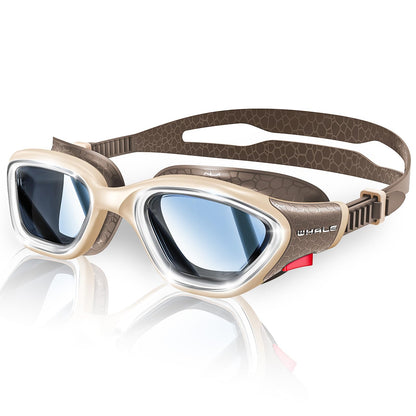 Whale Swim Goggles, HD Anti-Fog Goggles, Unisex | 100% UV Protection | Anti-Fog Design Clear Wide-Angle Underwater View