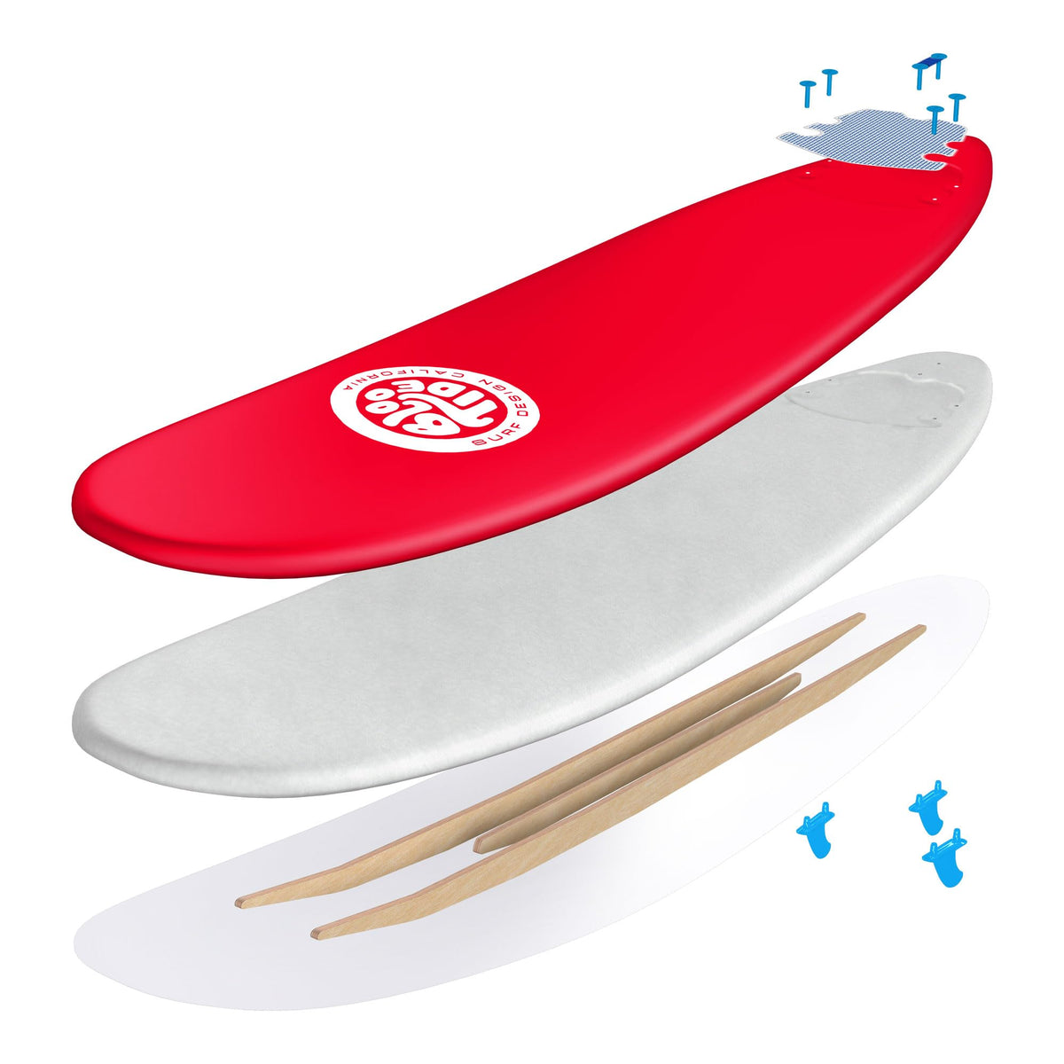 Soft-Top Surfboard – 8 FT Stable Beginner Design