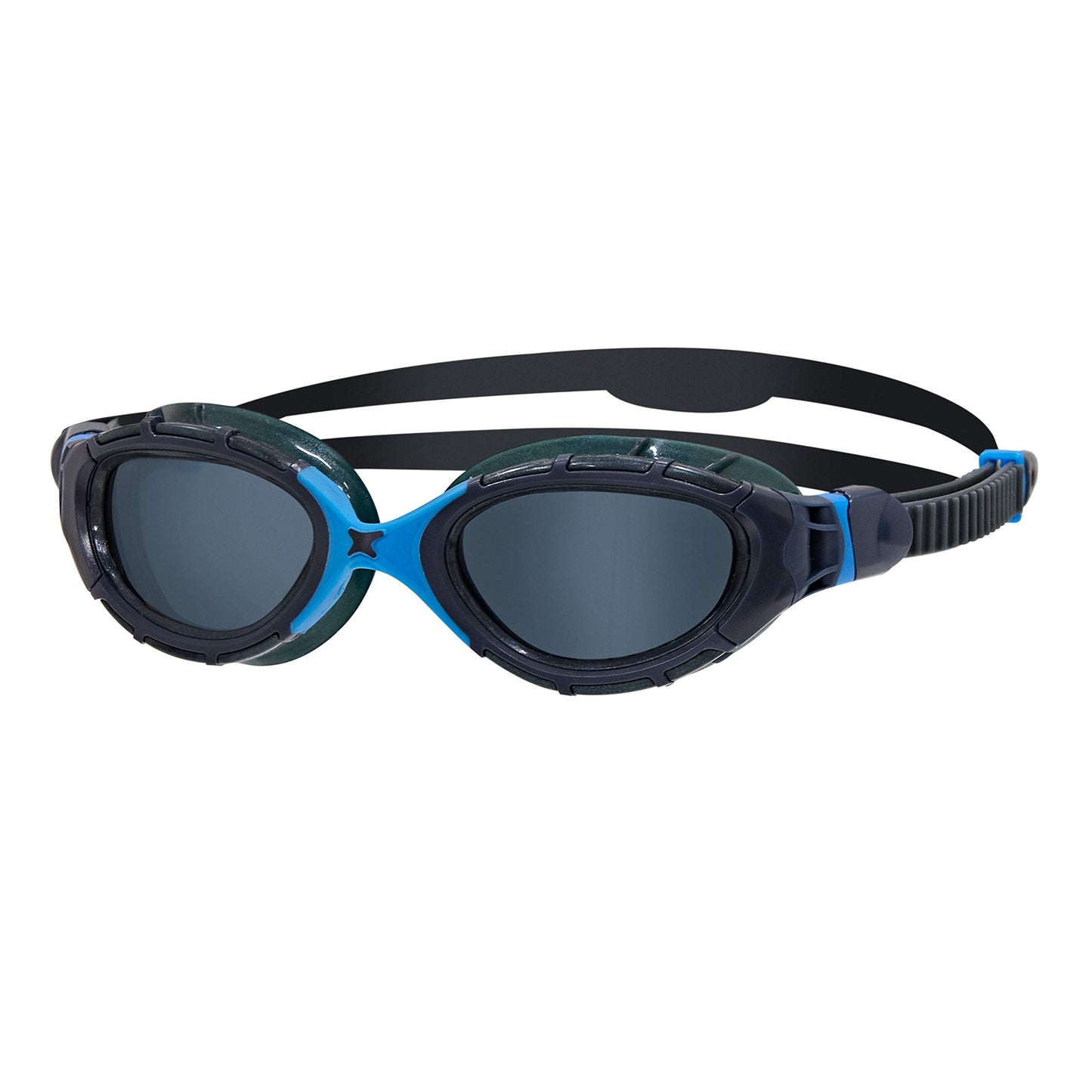 Zoggs Adult Unisex Predator Flex Anti-Fog UV Protection Curved Lens Ultra-Fit Gasket Quick-Adjust Swimming Goggles, 461041