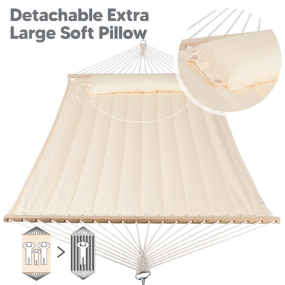 Double Quilted Hammock – Padded 2-Person Design